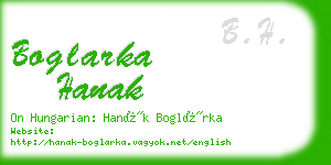 boglarka hanak business card